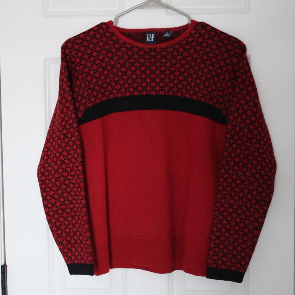 GAP Women's Vintage Wool Fair-Isle Sweater